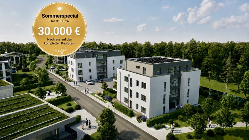 Whg. 11: Penthouse im Staffelgeschoss – ruhige Toplage im Haus, KfW-40, Aufzug, 94qm